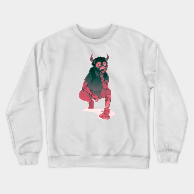 Robo boy Crewneck Sweatshirt by wah.ah.ah